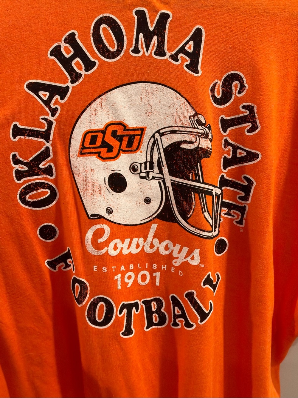 NWT OSU Oklahoma State University Cowboys football Fanatics t-shirt Size XL